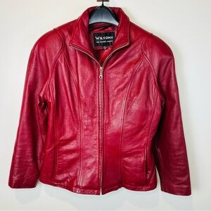 Vintage Wilsons Leather Jacket Red XS